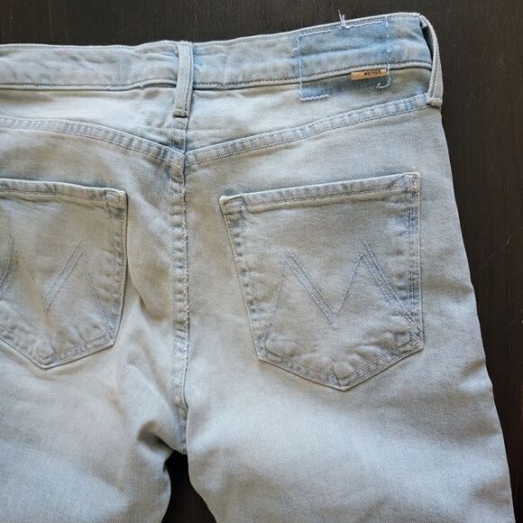 MOTHER Superior Jeans Scrapper Cuff Ankle Fray Lonely Hearts Club Size 26 NWOT - Picture 11 of 11